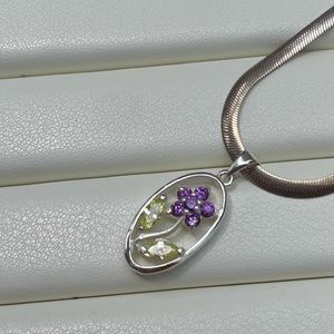 Vintage natural stone pendant 💐